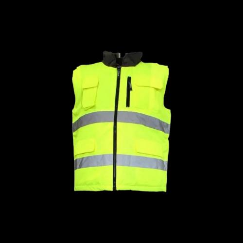 JUNIOR JN1061 Yellow Oxford High Visibility Reversable Vest