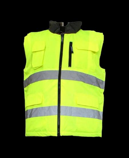 JUNIOR JN1061 Yellow Oxford High Visibility Reversable Vest